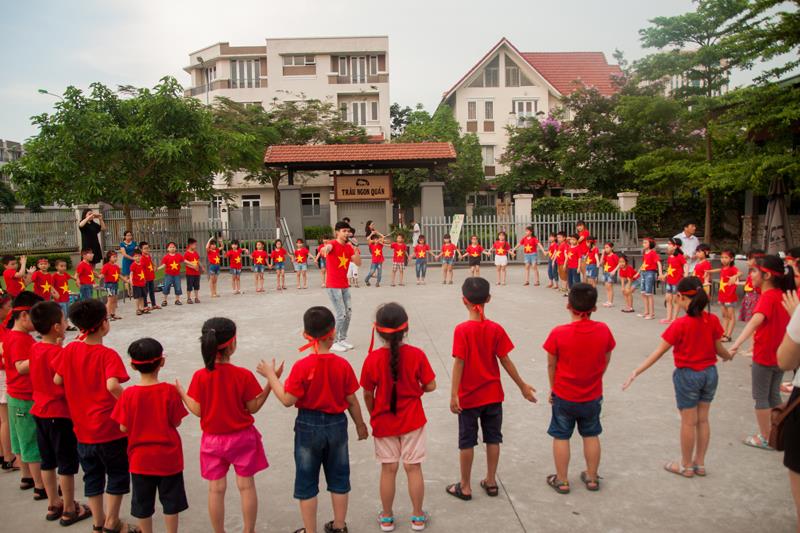 Sân chơi Trâu Ngon Quán còn là địa điểm cho các bé tổ chức liên hoan, tổng kết lớp