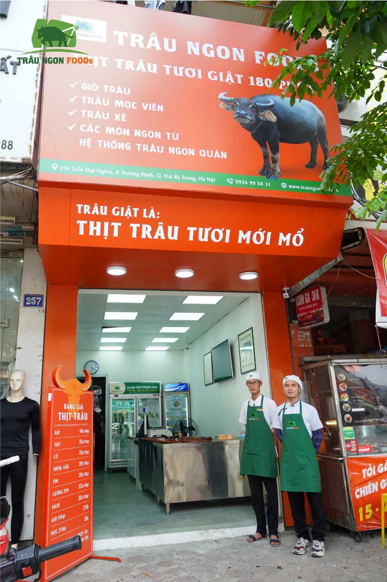 TRÂU NGON FOODS TRẦN ĐẠI NGHĨA Địa chỉ Số 259 Trần Đại Nghĩa, Hai Bà Trưng, Hà Nội
