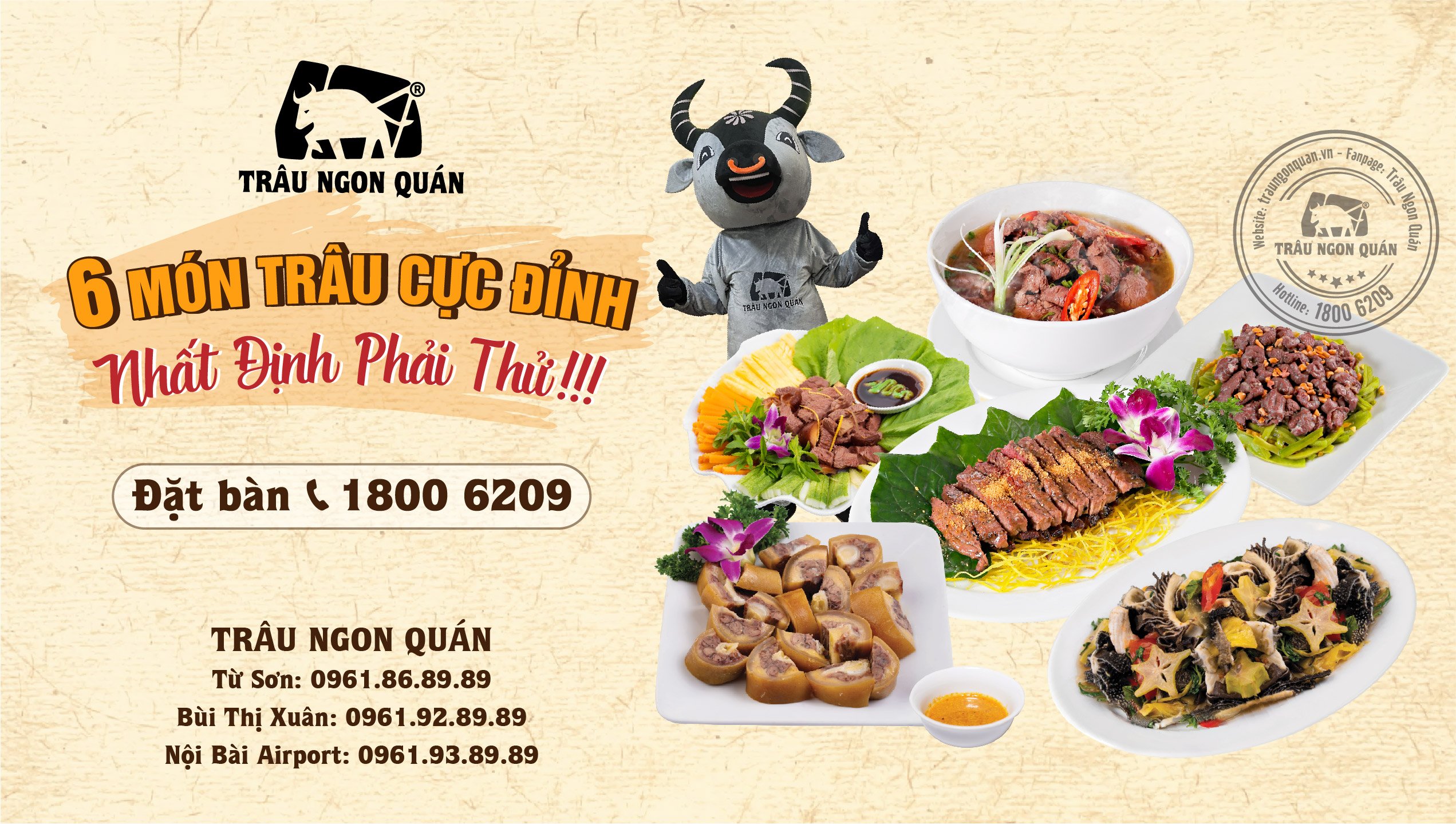 6 Món trâu cực đỉnh | Trâu Ngon Quán