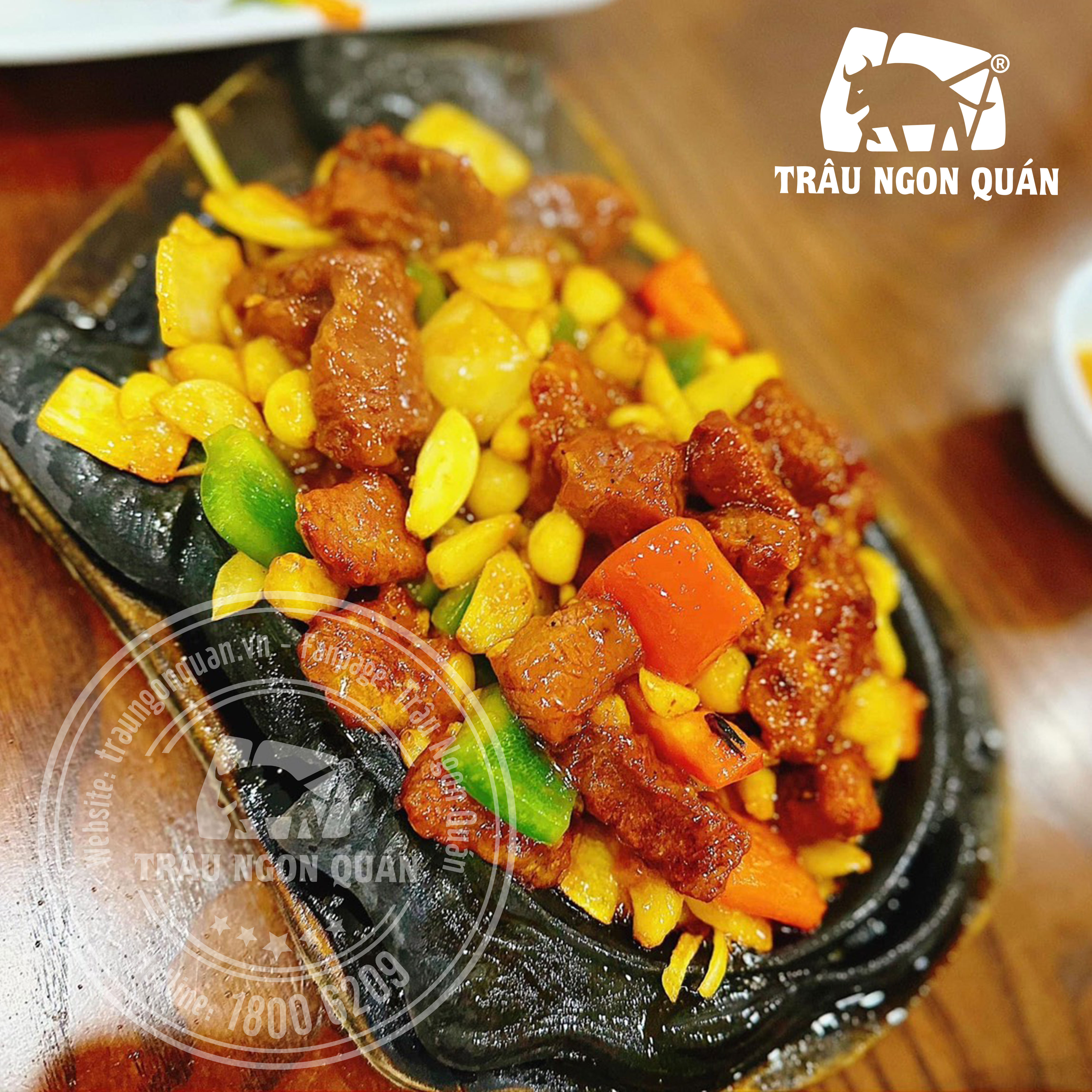 Hình ảnh trâu cháy tỏi tại Trâu Ngon Quán